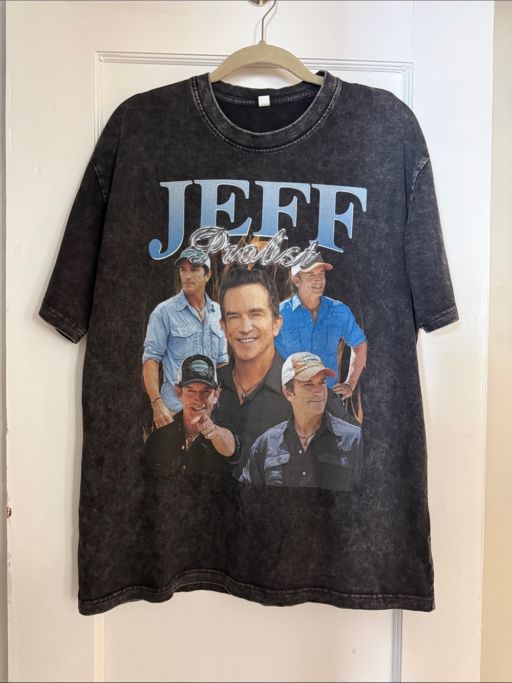 Jeff Probst Graphic Tee - Black Vintage Wash